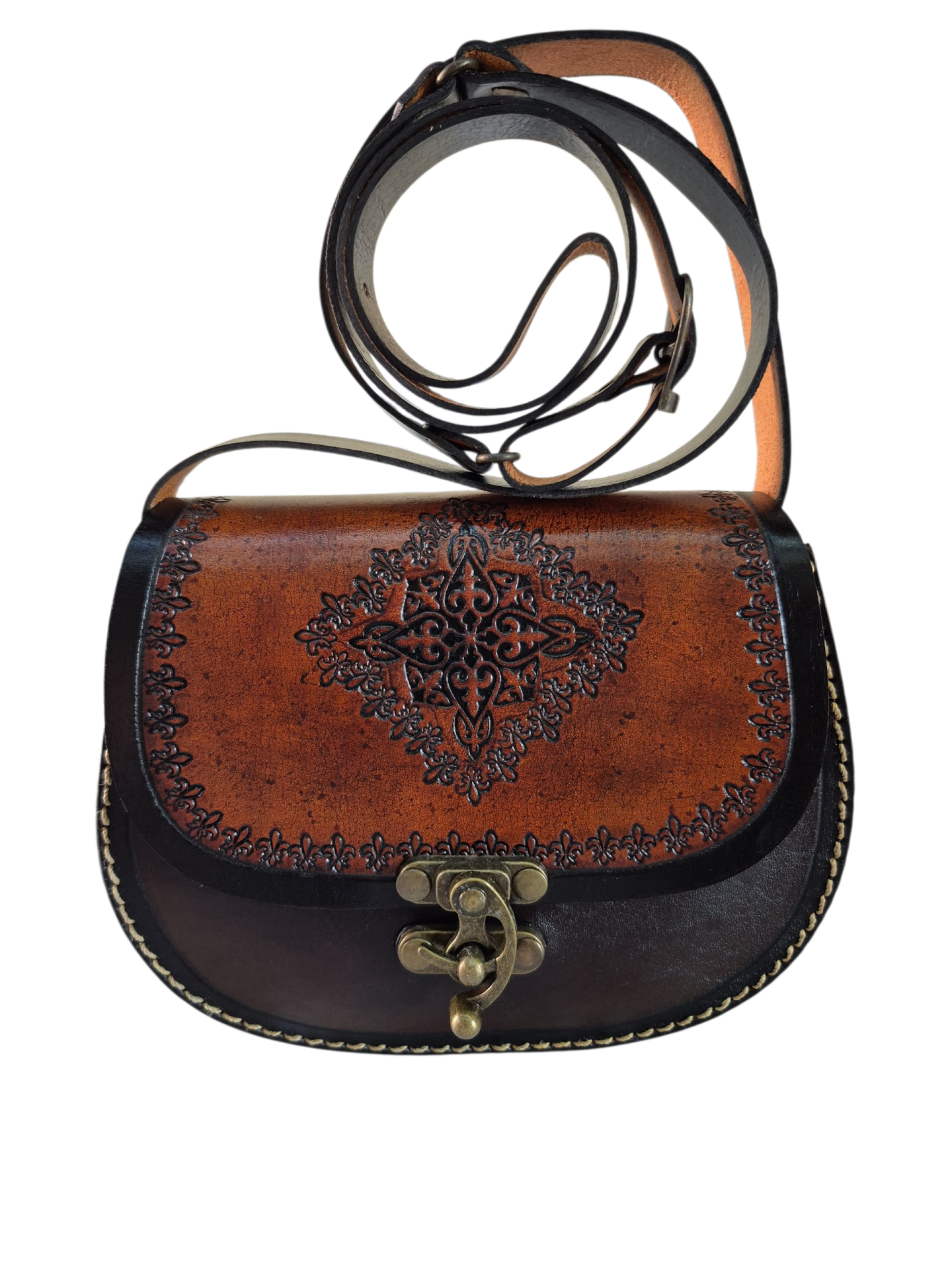 Kadın Hakiki Deri Omuz Çantası El İşçiliği Hanmade 16cm x 20cm