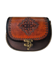 Kadın Hakiki Deri Omuz Çantası El İşçiliği Hanmade 16cm x 20cm