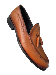 Erkek Hakiki Deri Ayakkabı Püsküllü