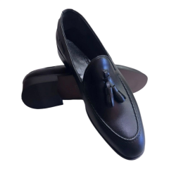 Erkek Hakiki Deri Ayakkabı Püsküllü