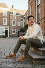 Erkek Hakiki Deri Nubuk Ayakkabı