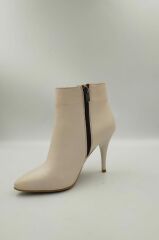 Kadın Hakiki Deri Fantazi Bot Bej