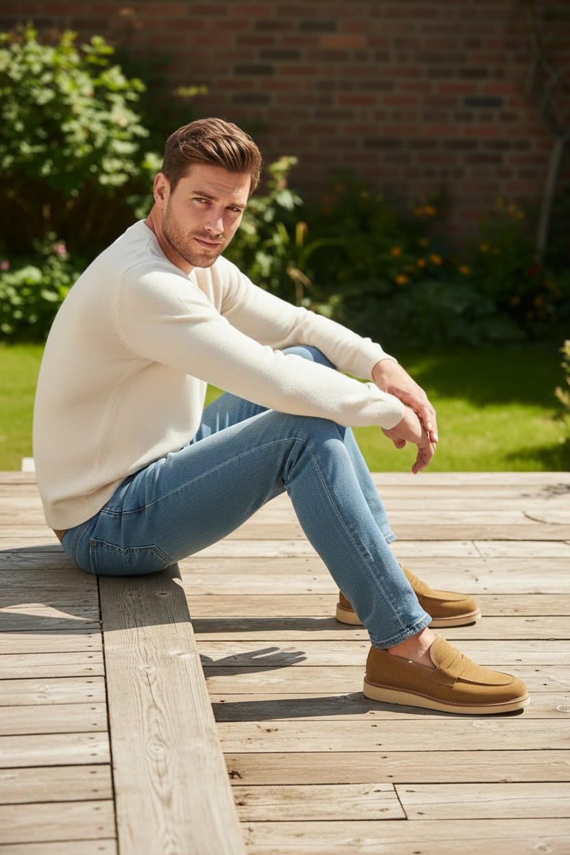 Erkek Hakiki Deri Nubuk Ayakkabı