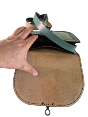 Kadın Hakiki Deri Omuz Çantası El İşçiliği Hanmade 18cm x 22cm