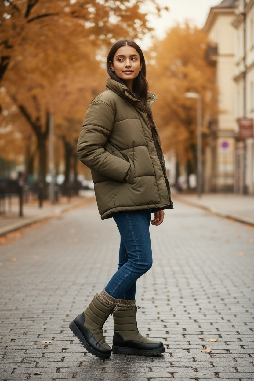 Kadın Su Geçirmez Kar Botu