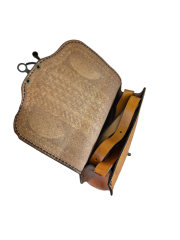 Kadın Hakiki Deri Omuz Çantası El İşçiliği Hanmade 15cm x 20cm