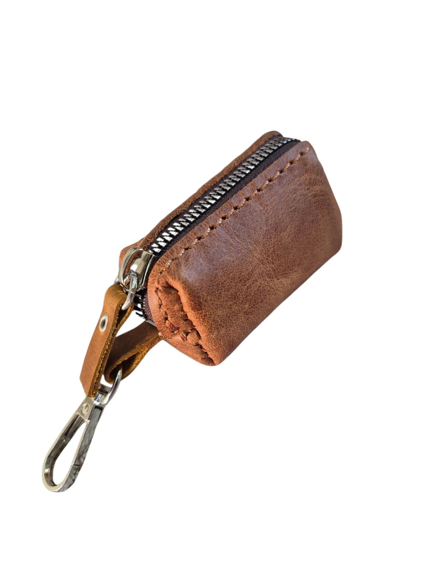 Hakiki Crayz Deri Anahtarlık ve Bozuk Para Çantası El İşçiliği 9cmx5cm