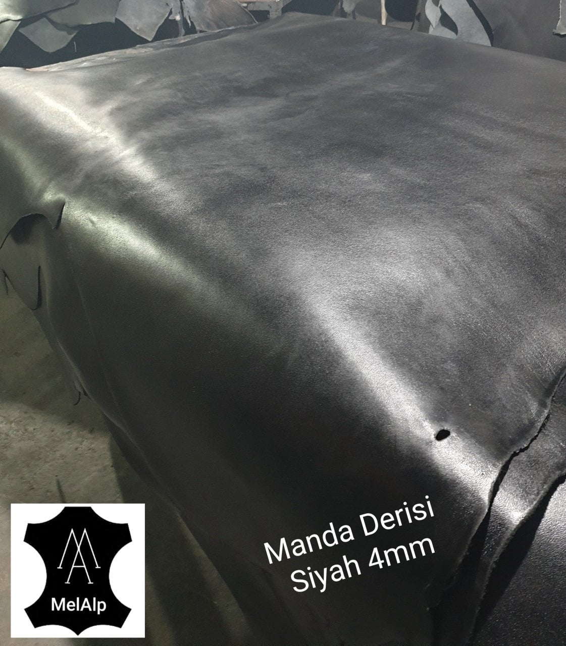 Manda Derisi Siyah 4mm