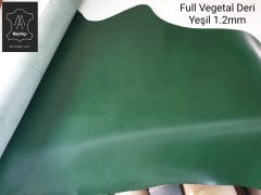Full Vegetal Deri Yeşil 1mm ve 2mm Kalınlık Arası