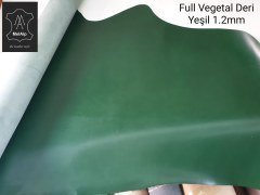 Full Vegetal Deri Yeşil 1mm ve 2mm Kalınlık Arası