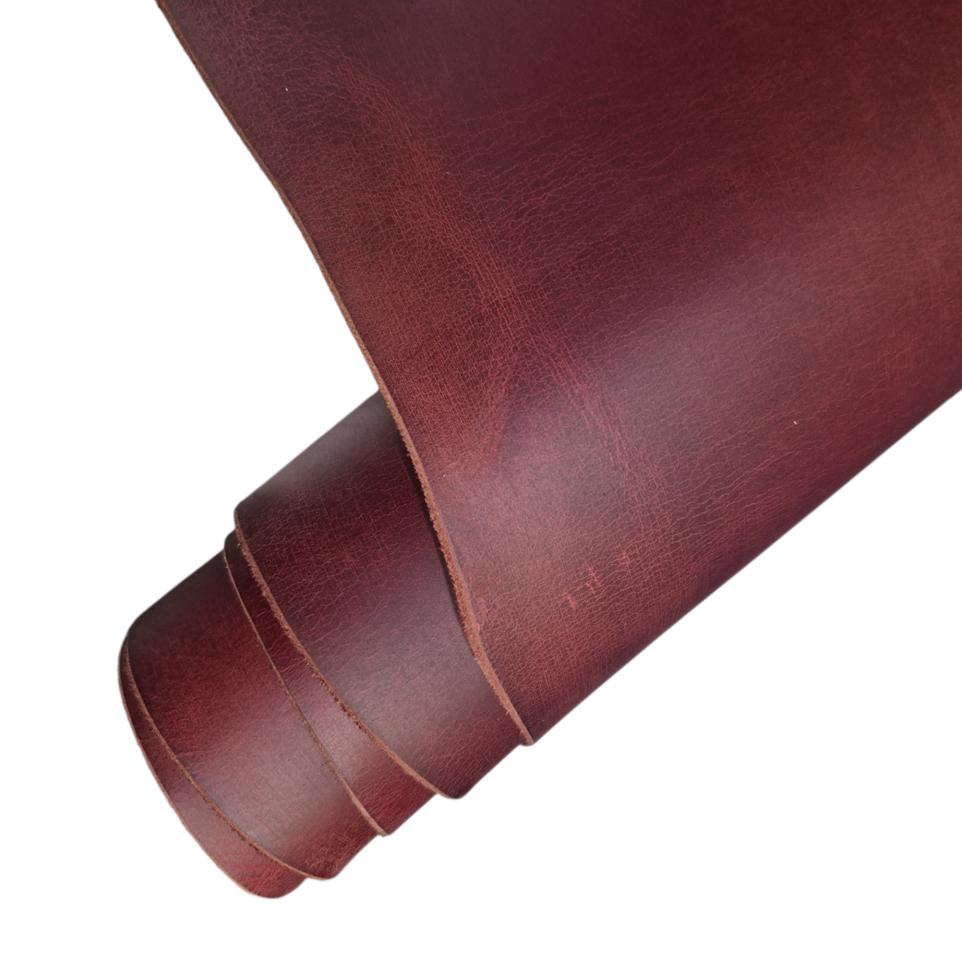 Vegetal Crazy Deri Kırmızı 1mm ile 2mm Arası Kalınlıklar