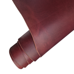 Vegetal Crazy Deri Kırmızı 1mm ile 2mm Arası Kalınlıklar
