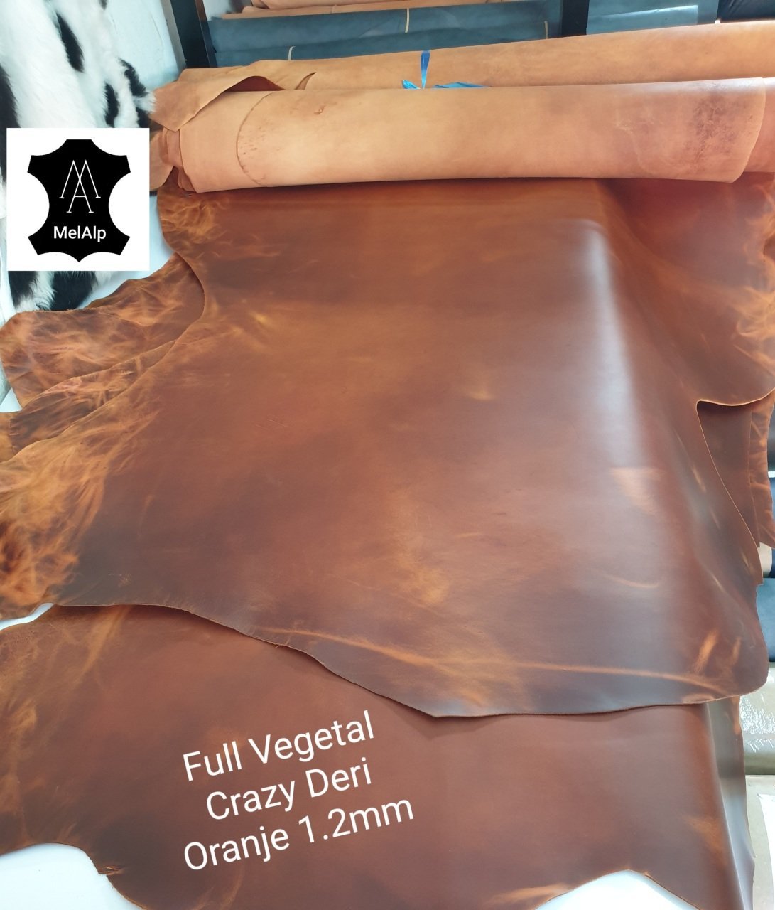 Full Vegetal Crazy Deri Oranje
