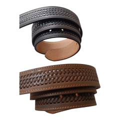 Hakiki Deri Crazy Baskılı Kemer 4cm