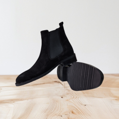 Erkek Hakiki Deri Süet Bot Yandan Chelsea