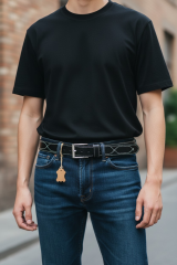 Hakiki Deri Kemer 4.5cm El İşçiliği Handmade