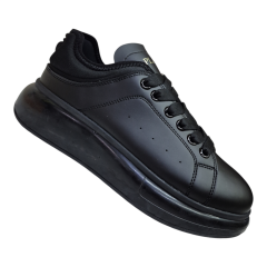 Erkek Vegan Deri Sneaker Spor Ayakkabı