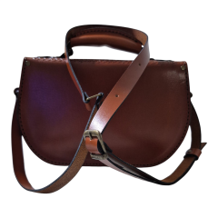 Kadın Hakiki Deri  El Omuz Çantası El İşçiliği Hanmade