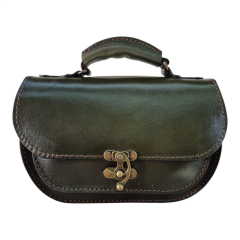 Kadın Hakiki Deri  El Omuz Çantası El İşçiliği Hanmade