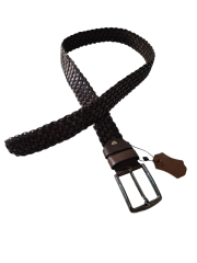 Hakiki Deri Kemer Örme 4cm El İşçiliği Handmade