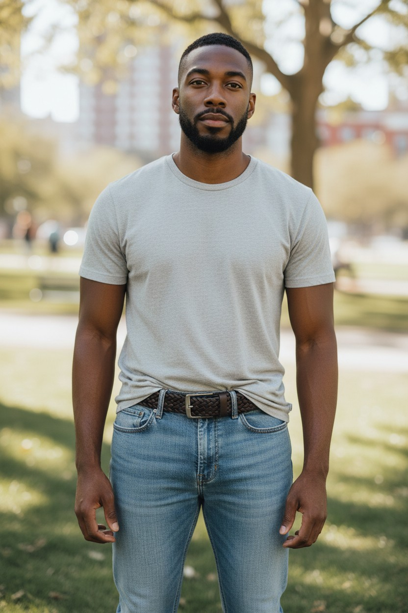 Hakiki Deri Kemer Örme 4cm El İşçiliği Handmade