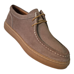 Hakiki Deri Erkek Bağcıklı Süet Leafor Ayakkabı