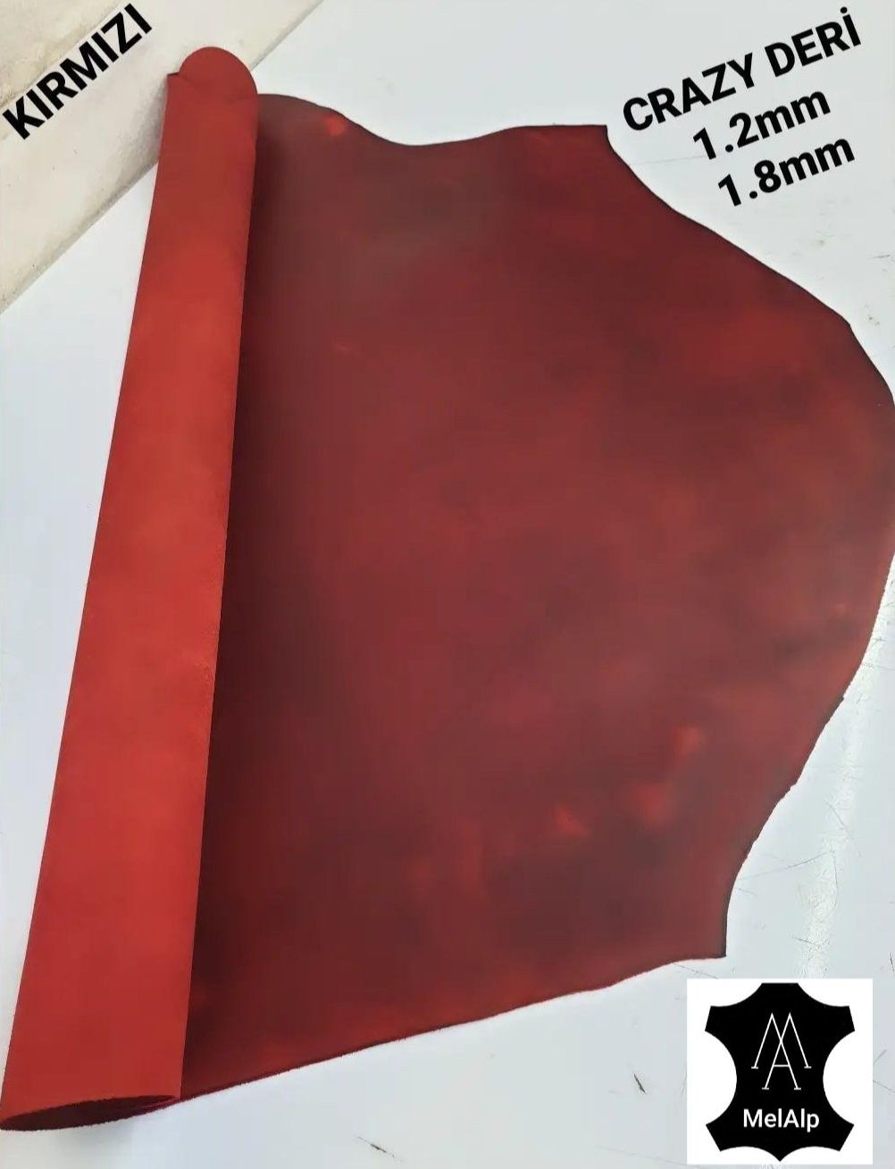 Clasik Crazy Deri Kırmızı