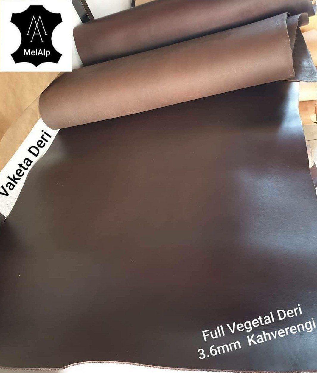 Full Vegetal Deri Kahverengi 4mm Krupon