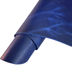 Premium Crazy Deri Parlemet Mavi