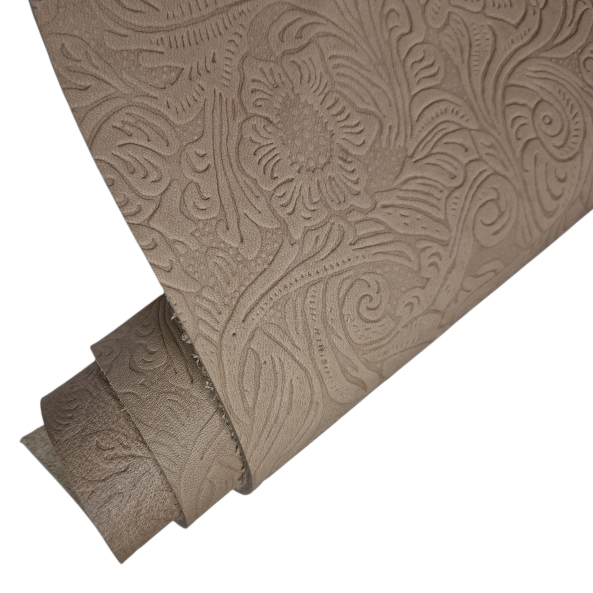 Vaketa Deri Naturel Çiçek Bası 1mm ile 4mm Arası Kalınlıklar