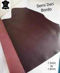 Semi Vejital Deri Bordo