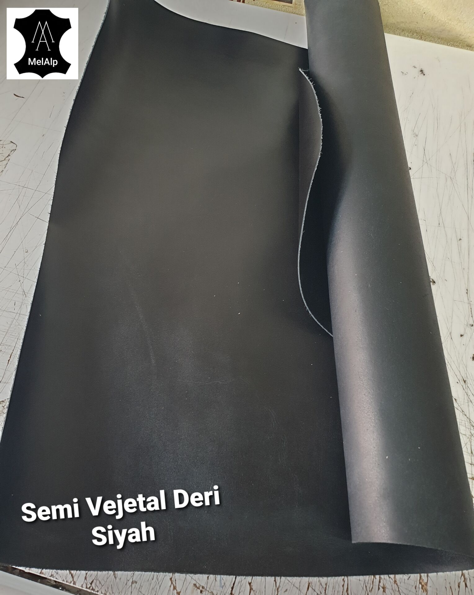 Semi Vejital Deri Siyah 1.2mm ve 2mm