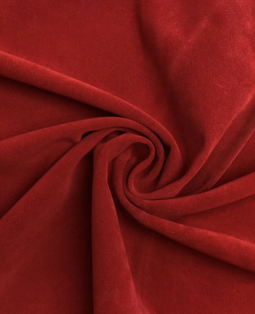 Süet Deri Koyukırmzı