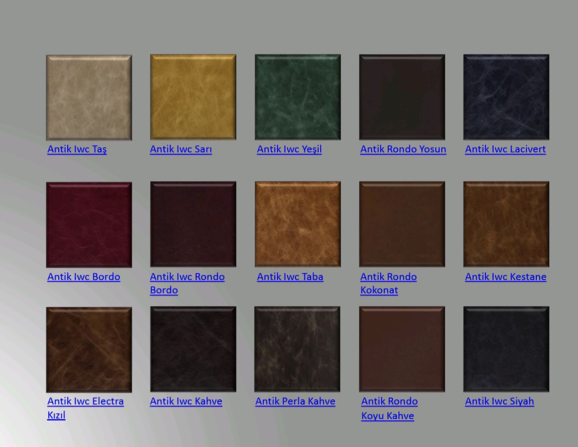 Mobilya Döşemelik Deri Antik