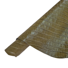 Semi Vejital Kroko Deri Yeşil 0.8mm ile 1mm