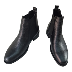 Erkek Hakiki Deri Bot Yandan Lastikli