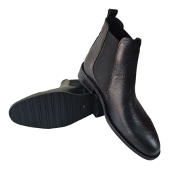 Erkek Hakiki Deri Bot Yandan Lastikli