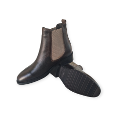 Erkek Hakiki Deri Bot Yandan Lastikli