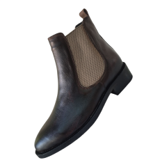 Erkek Hakiki Deri Bot Yandan Lastikli