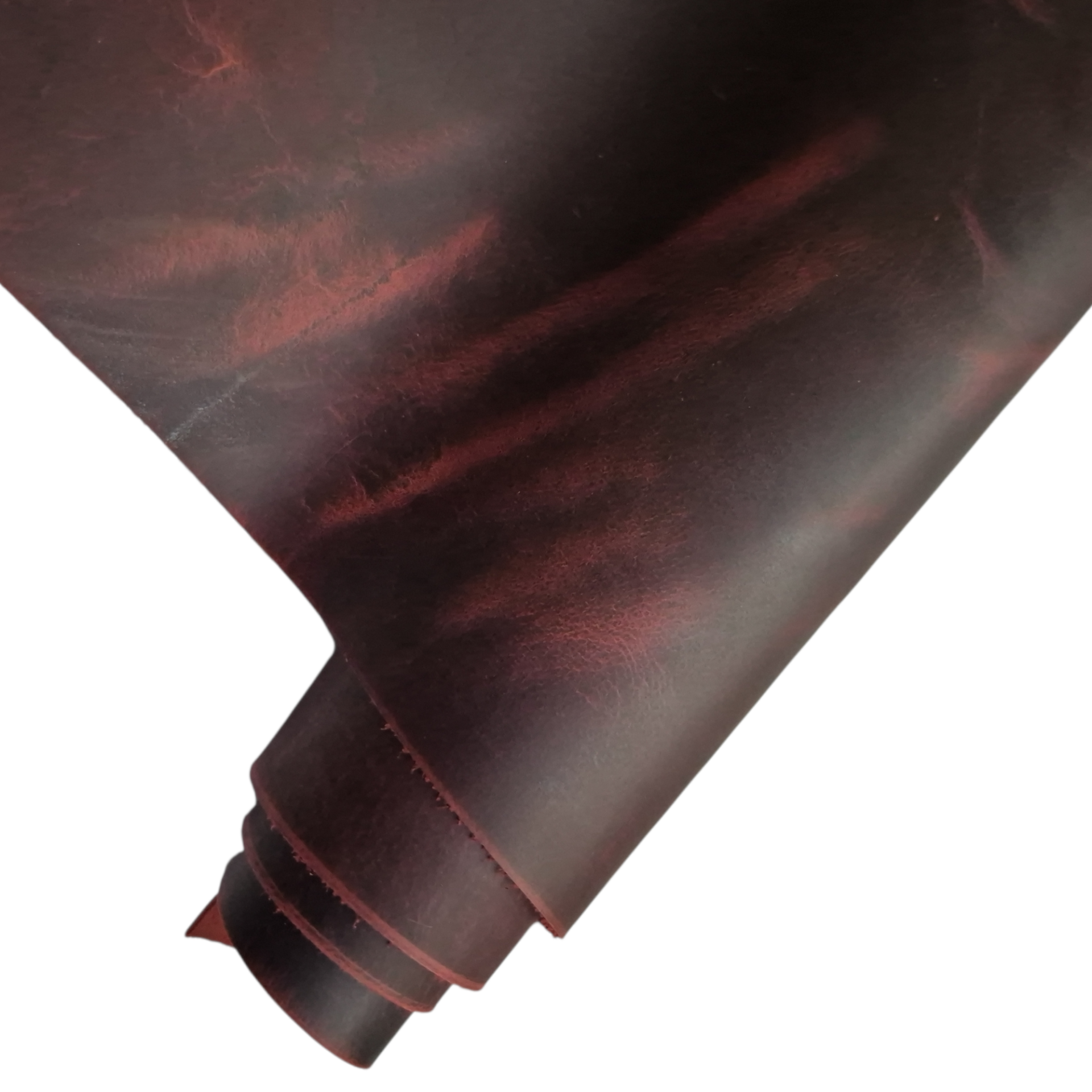 Semi Crazy Deri Bordo 1mm ile 2mm Arası Kalınlıklar