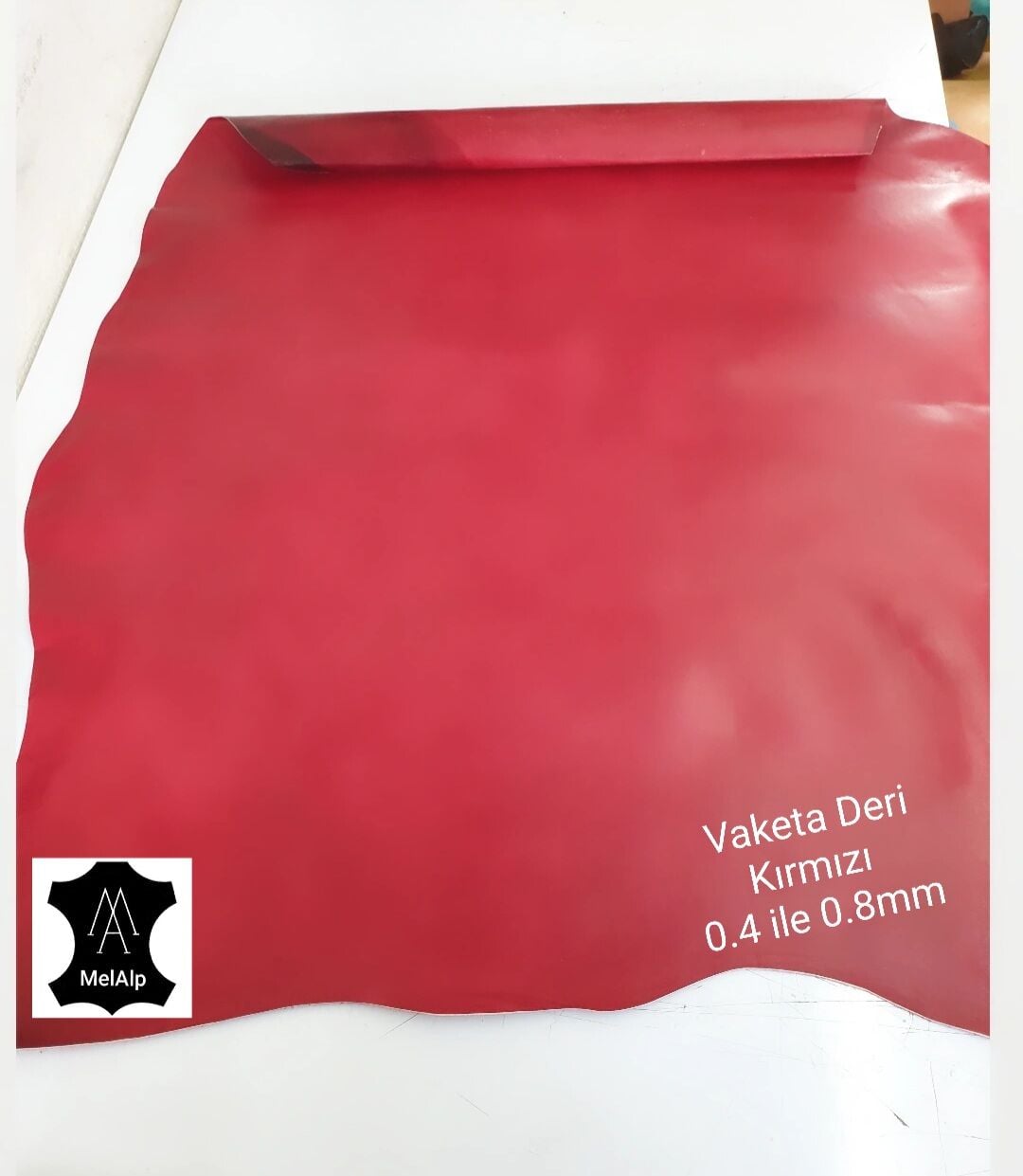 Vaketa Deri Kırmızı Astar 0.6mm ile 0.8mm